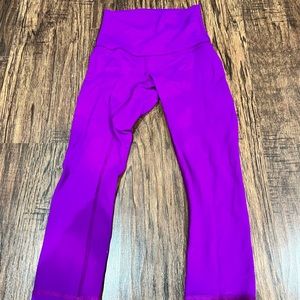 Lululemon Wonder-Under Leggings 25in Inseam Purple-ish Magenta